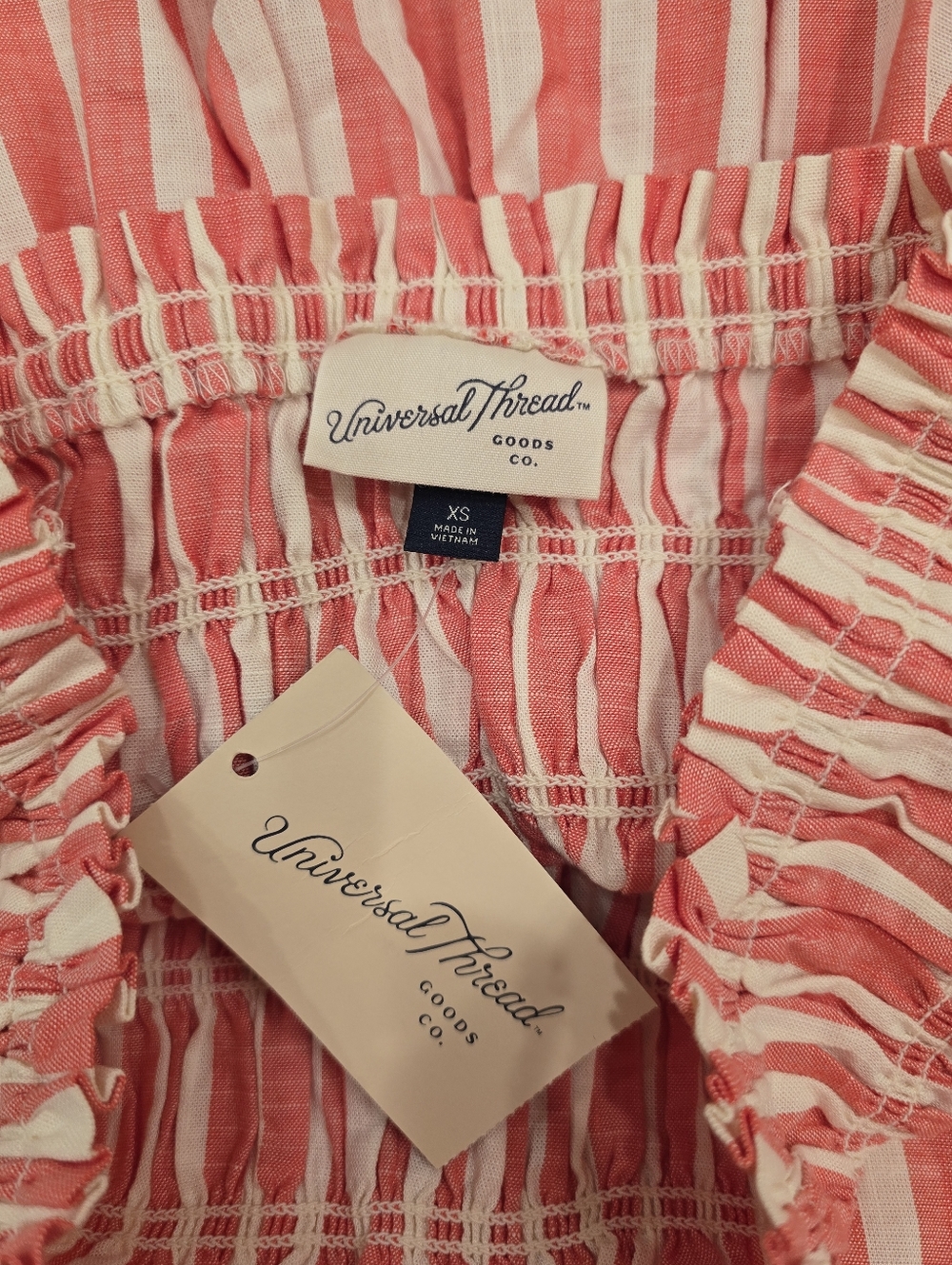 Universal Thread red and white striped dress XS NWT - Picture 4 of 5